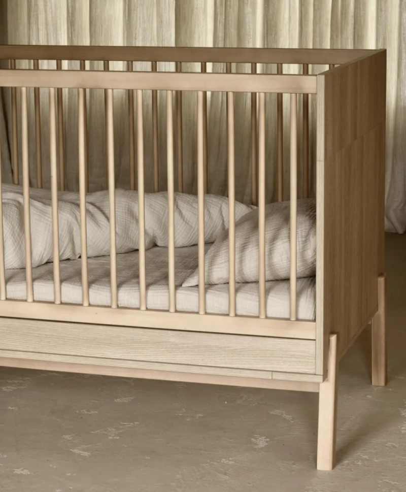 Dětská postýlka s matrací Quax Ashi - přírodní